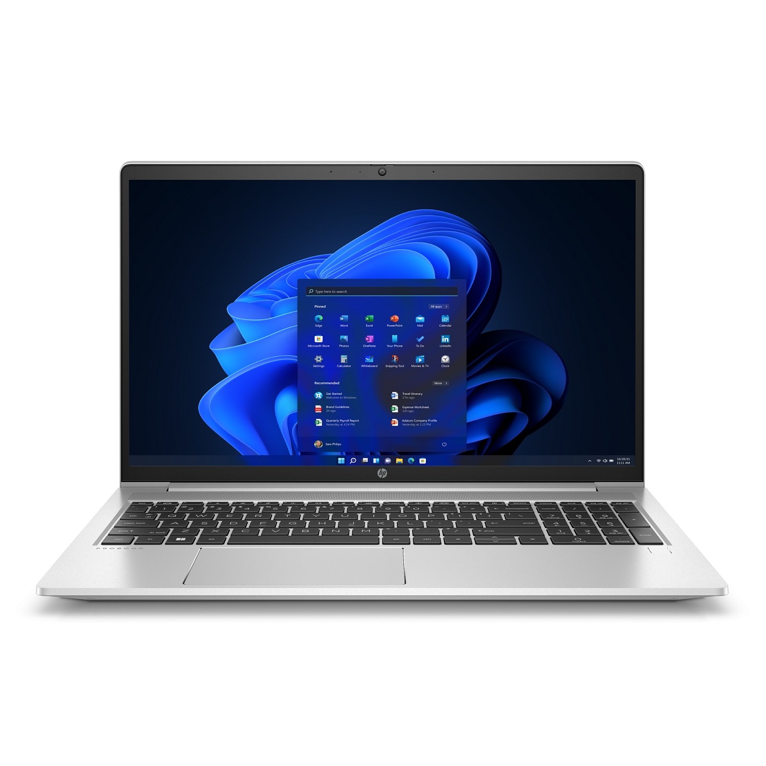 HP ProoBook 455 G9 vordere Ansicht