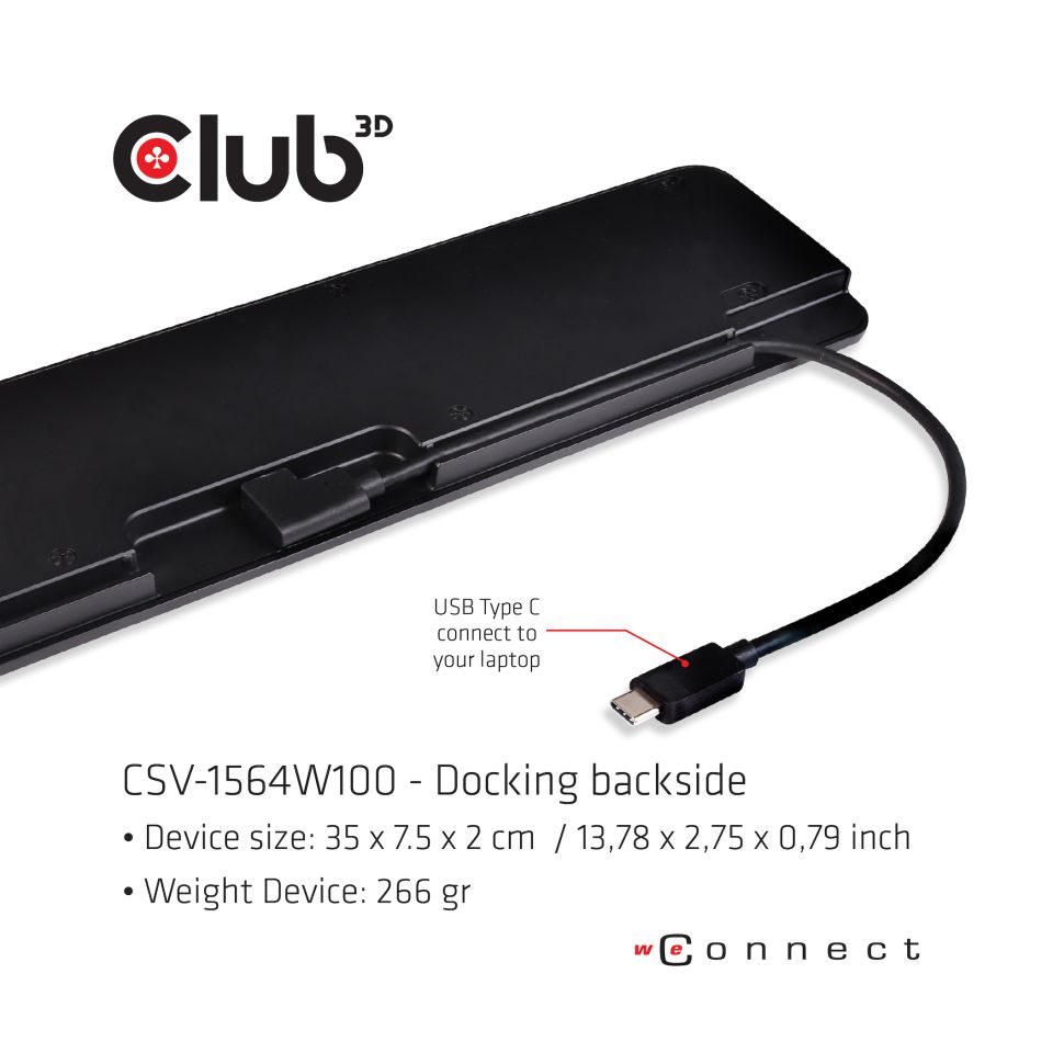 Docking Station - Club3D USB-C 100W ChargingDock